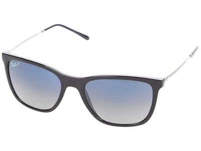 Ray-Ban 0RB4344 (Black/Blue Gradient Blue Polarized) Fashion Sunglasses