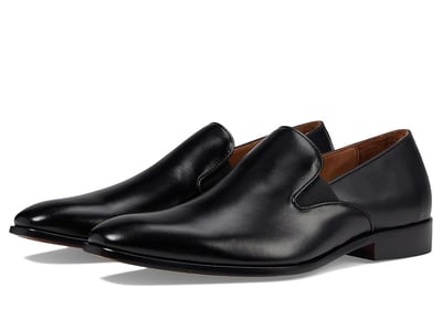 Massimo Matteo Slip-On Loafers Classic (Black) Men's Lace Up Wing Tip Shoes