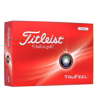 Titleist 2024 TruFeel Golf Ball #1-#4 12-Ball Pack White