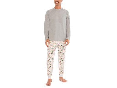 Pajamarama Christmas Lights Long PJ Set (Holiday Lights) Men's Pajama Sets