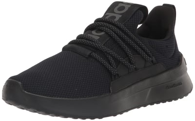 adidas Men's Lite Racer Adapt 5.0 Running Shoe 8.5 Wide Black/Black/Grey