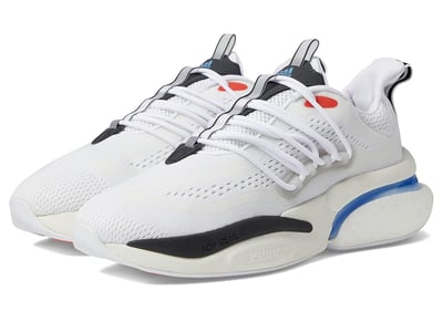 adidas Running Alphaboost V1 (White/Blue Fusion/Bright Red) Men's Shoes