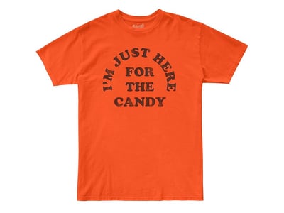The Original Retro Brand Kids Cotton Halloween Crew Neck Tee (Big Kids) (Orange) Kid's T Shirt