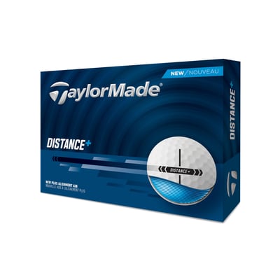 TaylorMade 2025 Distance+ Golf Ball Distance 12-Ball Pack Yellow
