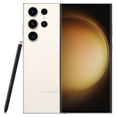 SAMSUNG Galaxy S23 Ultra Series AI Phone, Unlocked Android Smartphone, 256GB Storage, 8GB RAM, 200MP Camera, Night Mode, Long Battery Life, S Pen, Adaptive Display, US Version, 2023, Cream Cream 256GB Galaxy S23 Ultra Phone Only