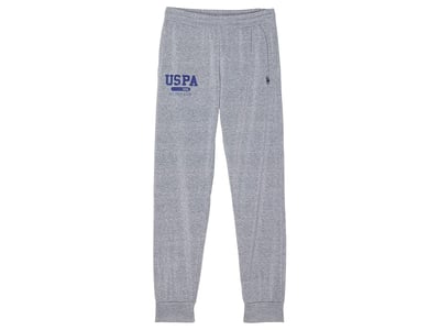 U.S. POLO ASSN. USPA Trainer Joggers (Little Kids/Big Kids) (Campus Grey Heather) Men's Clothing