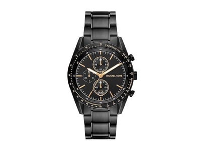 Michael Kors MK9113 - Accelerator Chronograph Stainless Steel Watch (Black) Watches