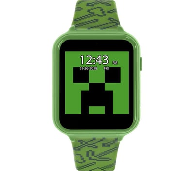 Reflex Active Minecraft Interactive Smart Watch for Kids - Green, Green,Black