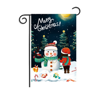 Style 1 Christmas Party Holiday Decoration Garden Flag