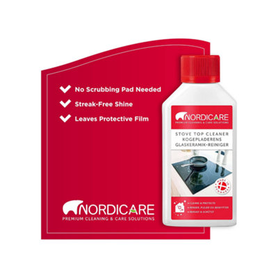 Nordicare - 250Ml Hob Cleaner For Glass & Ceramic Polish Induction Stove Top Cleaner