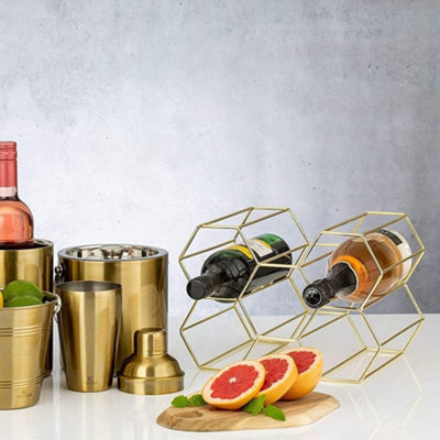Rayware Viners Barware Stainless Steel Wine Rack - Gold