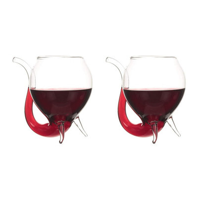 CKB LTD Wine Port Sippers Sipping Glasses Pack Of 2 Large Size 250Ml Glassware Gift Set