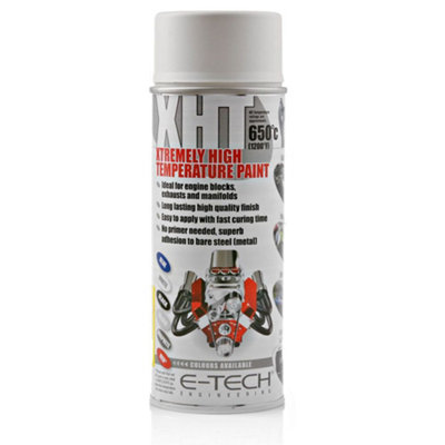 E-Tech Xht White Extremely High Temperature Car Engine Exhaust 400Ml