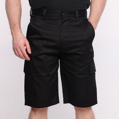 Ranger Workwear Ranger Mens Black Cargo Work Shorts (W30)