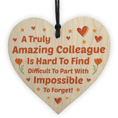 Red Ocean Amazing Colleague Gift Leaving New Job Gift Goodbye Friendship Plaque Keepsake