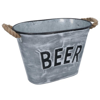 AB Tools Drinks Bucket Metal Wine Champagne Bottle Ice Cooler Bucket Party Tub