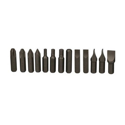 13Pc Impact Screwdriver Bit Set Phillips Slotted Hex