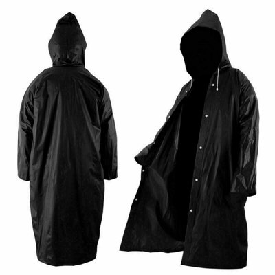 Ebuyergate Waterproof Raincoat Poncho Reusable Plastic Adult Camping Festival Rain Coat