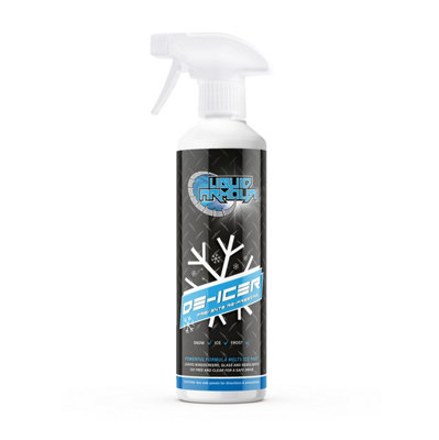 Liquid Armour - Car Windscreen De-Icer Spray, Rapid & Powerful Defroster, No Scraping Needed, Removes Snow And Ice Fast - 500Ml