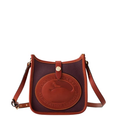 Dooney & Bourke Women's Heritage Leather Messenger 18 in Bordeaux
