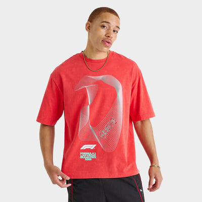Men's Puma F1 Las Vegas Grand Prix 2025 Track Graphic T-Shirt in Rosso Corsa Size: XL
