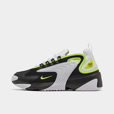 Nike Men's Zoom 2K Casual Shoes in Black/Volt/White Size: 9.5