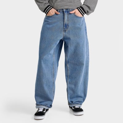 Vans Men's Check-5 Baggy Denim Jeans in Stonewash Blue Size: 36