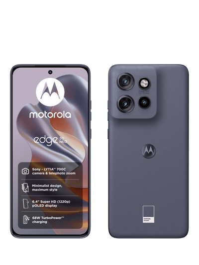 Motorola Edge 50 Neo Smartphone, Android, 8GB RAM, 6.4”, 5G, SIM Free, 256GB, Pantone Grisaille