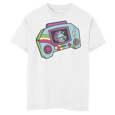 Licensed Character Boys 8-20 Fortnite Handheld Video Game Player Graphic Tee, Boy's, Size: Large, White