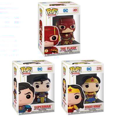 Funko POP! Heroes: DC Comics Imperial Palace Collectors Set - The Flash, Superman, Wonder Woman, Multi