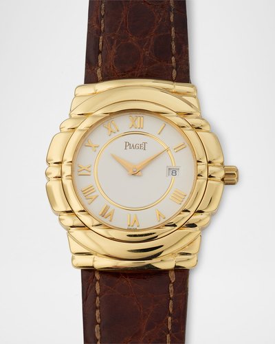 Vintage 1980s Piaget 18K Gold Watch