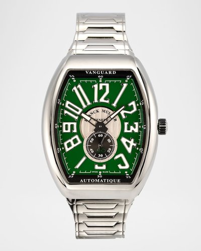 Men's 41mm Slim Vintage Vanguard Bracelet Watch, Green