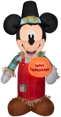Gemmy 3.5 ft. Airblown Mickey Holding Pumpkin Inflatable Halloween Decoration - Explore this product in more detail!