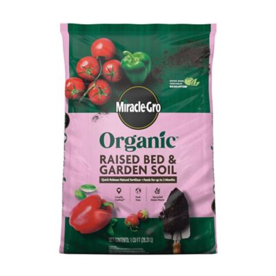Miracle-Gro Organic Raised Bed and Garden Soil, 1 cu. ft.