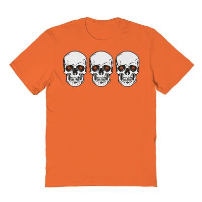 Tee Shirt Central 3 Skulls Pumpkin Eyes Halloween T-Shirt