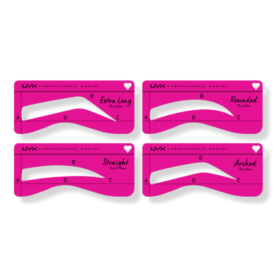 NYX Zero to Brow Eyebrow Stencil for Perfect Thick Brows