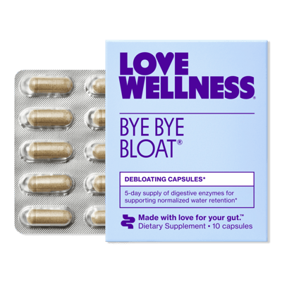 Love Wellness Bye Bye Bloat: Debloating Capsules - 10 ct