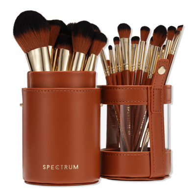 Professional 20-Piece Makeup Brush Set by Spectrum Pantherine