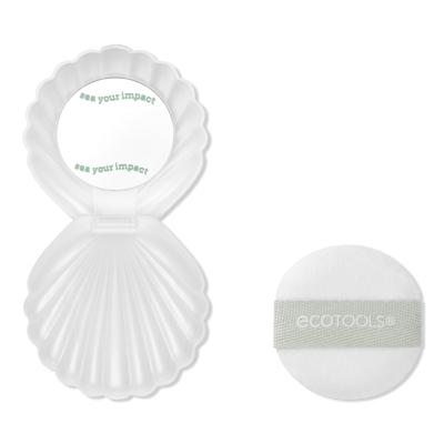 EcoTools Pearl Powder Puff with Travel Case - Sea Gems Collection