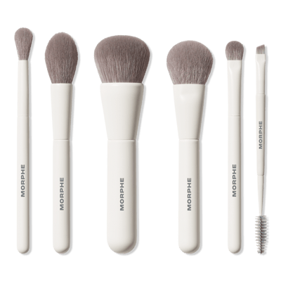 Morphe 6-Piece Travel Brush Set for Effortless Makeup Application