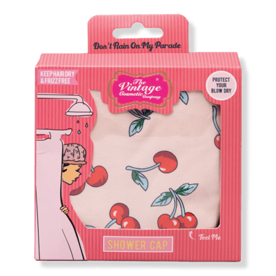 Cherry Print Shower Cap by The Vintage Cosmetic Company