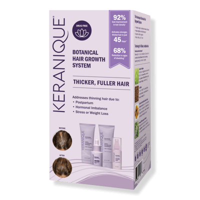 Keranique Botanical Hair Growth System for Thicker, Fuller Hair