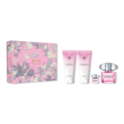 Versace Bright Crystal Gift Set - 4 Luxurious Pieces