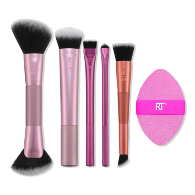 Real Techniques Big Blends Brush & Dual-Sided Puff Set