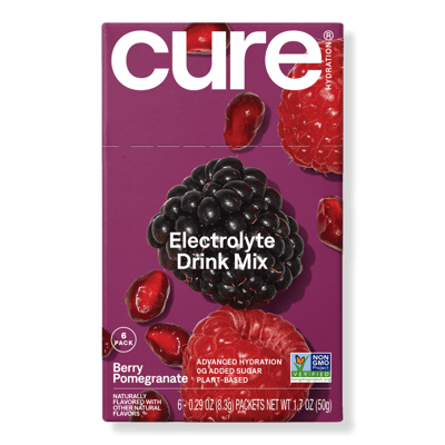Cure Hydration Electrolyte Drink Mix Berry Pomegranate