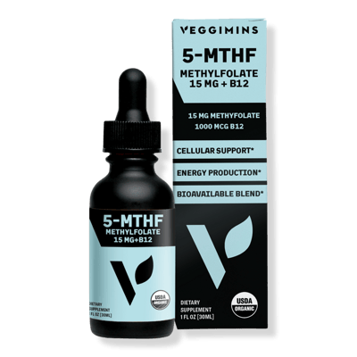 Veggimins Organic Methylfolate 15mg + B12