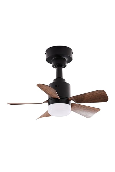 Living and Home Sophisticated LED Ceiling Fan Light in Walnut