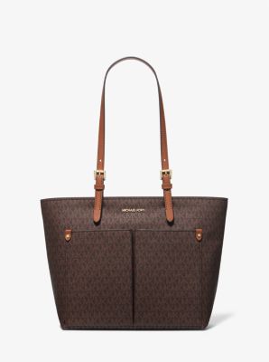 Michael Kors Jet Set Medium Logo Pocket Tote Bag