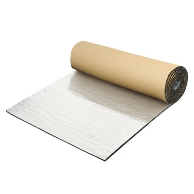 Unique Bargains 197mil 5mm 6.45sqftAutomobile sound Deadening Mat Aluminum Foil Closed Cell Foam Heat Shield Material Damping Self Adhesive Universal