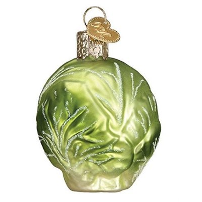 Old World Christmas Blown Glass Ornament for Christmas Tree - Brussel Sprout one_size | 729343281203